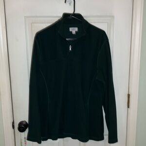 Long sleeve pull over large hunter green